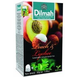 Dilmah Peach & Lychee čaj černý broskev a liči čínské 20 x 1.5 g